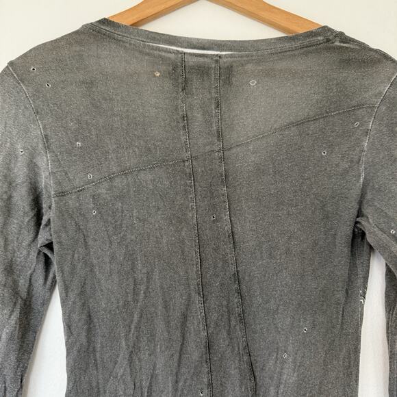 Religion London Goth Grunge Distressed Longline Tunic Top XS Graphic Bird Heart - Picture 6 of 10